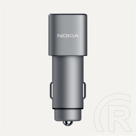 Nokia DC-801 Fast Stylish Qualcomm 3.0 autós töltő (2xUSB, ezüst)