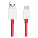 ONEPLUS oneplus supervooc adatkábel (usb - type-c, 100w, gyorstöltő, 100cm, törésgátló) piros