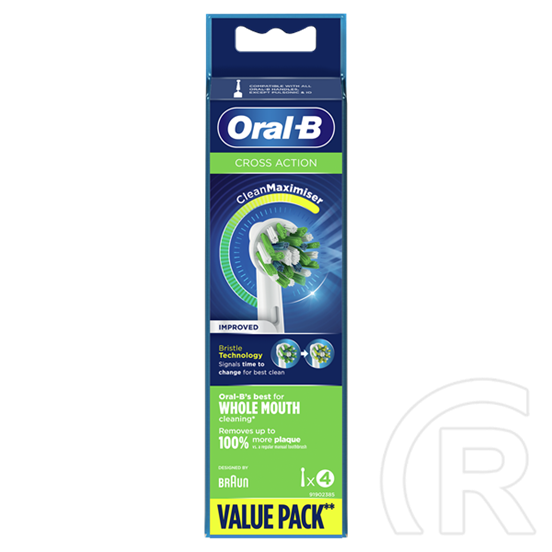 Oral-B Cross Action elektromos fogkefe pótfej (4 db / csomag)