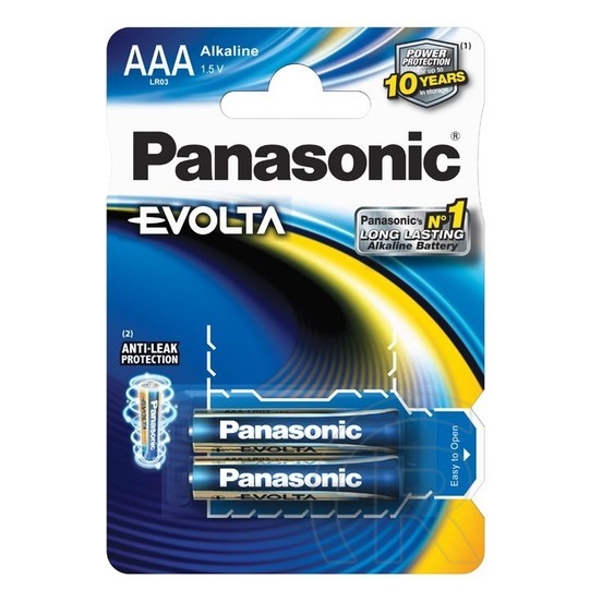 Panasonic Evolta elem (2 db, 1.5V, AAA)