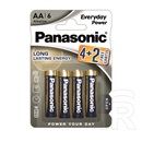 Panasonic everyday power szupertartós elem (aa, lr6eps, 1.5v, alkáli) 6db /csomag