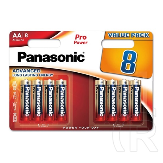 Panasonic pro power tartós elem (aa, lr6ppg, 1.5v, alkáli) 8db / csomag