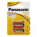 Panasonic tartós elem (AAA, lr03apb, 1.5v, alkáli) 4db / csomag