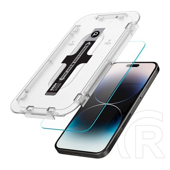 Phoner Master Clear Apple iPhone 11 Tempered Glass kijelzővédő fólia felhelyező kerettel