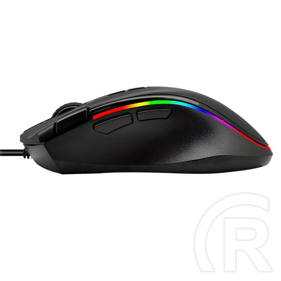 Rampage SMX-G72 GREEDY RGB optikai egér (USB, fekete)