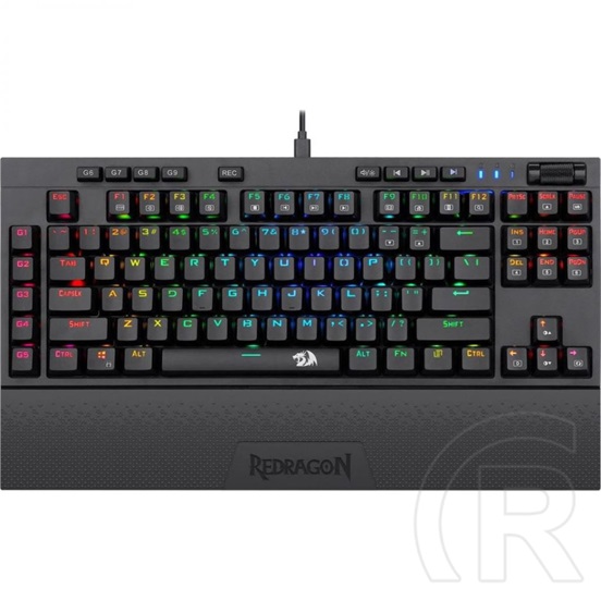 Redragon Broadsword-Pro Blue Switch mechanikus billentyűzet (HU, USB, fekete)