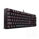 Redragon Mitra Red Backlit Blue Switch mechanikus billentyűzet (HU, USB, fekete)