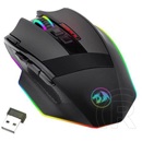 Redragon Sniper Pro RGB cordless optikai egér (USB, fekete)