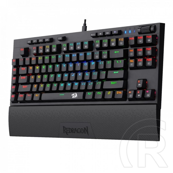 Redragon Vishnu RGB Red Switch mechanikus billentyűzet (HU, USB, fekete)