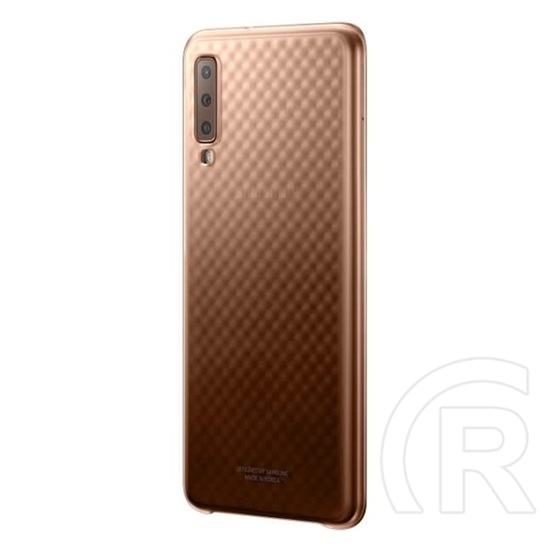 SAMSUNG Samsung Galaxy A7 (2018) SM-A750F műanyag telefonvédő (ultravékony, gyémánt minta) arany