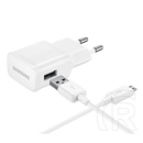 Samsung EP-TA20EWE hálózati töltő adapter (15 W, fehér) + micro-USB kábel