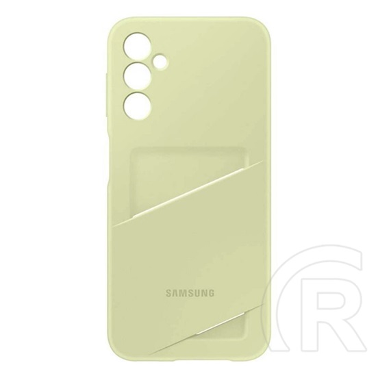 Samsung Galaxy A25 5G (SM-A256) szilikon telefonvédő (kártyazseb) lime