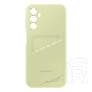 Samsung Galaxy A35 5G (SM-A356) szilikon telefonvédő (kártyazseb) lime