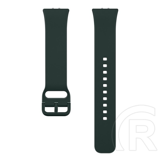 Samsung Galaxy Fit 3 pótszíj (egyedi méret, szilikon, sport) sötétzöld