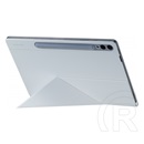 Samsung Galaxy Tab S9 Plus LTE (SM-X816) tok álló, bőr hatású (aktív flip, trifold, mágneses, s pen tartó) fehér