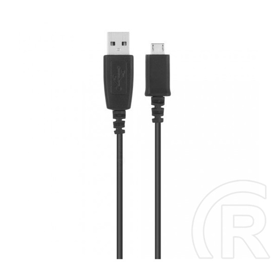 Samsung adatkábel és töltő (usb - microusb, 80cm) fekete