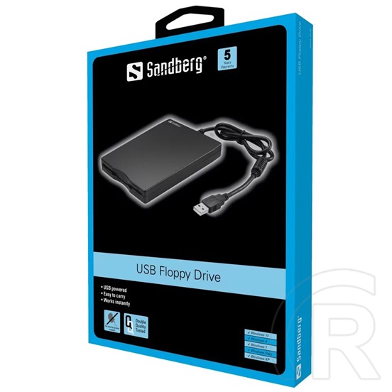 Sandberg USB Floppy Drive, 3,5" 1.44MB