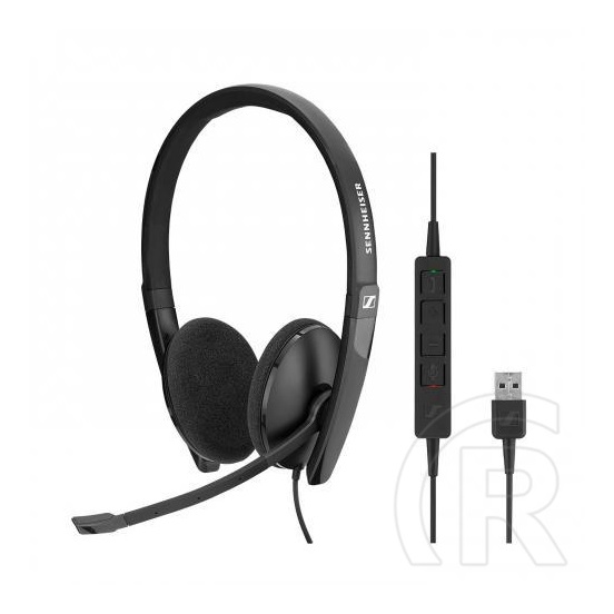 Sennheiser EPOS SC 160 mikrofonos fejhallgató (fekete)