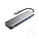 Silicon Power Boost SU20 USB/Type-C Hub Grey