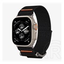 Spigen Apple Watch Series 3 42mm durapro flex pótszíj (egyedi méret, textil, állítható) fekete/narancssárga