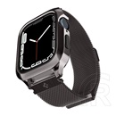 Spigen Apple Watch Series 7 45mm metal fit pro fém óra keret (közepesen ütésálló) fekete