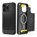 Spigen Apple iPhone 15 Pro Max rugged armor szilikon védő (közepesen ütésálló, légpárnás sarok, karbon minta) fekete