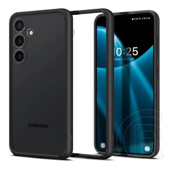 Spigen Samsung Galaxy S24 (SM-S921) ultra hybrid műanyag telefonvédő (ütésállóság, légpárnás keret) átlátszó/fekete