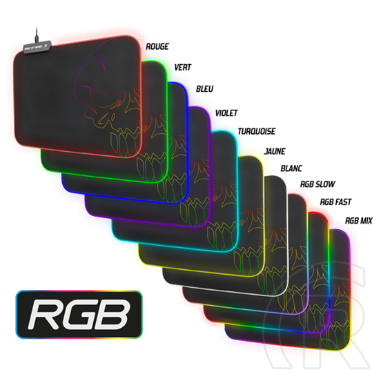 Spirit of Gamer RGB Medium egérpad (fekete)