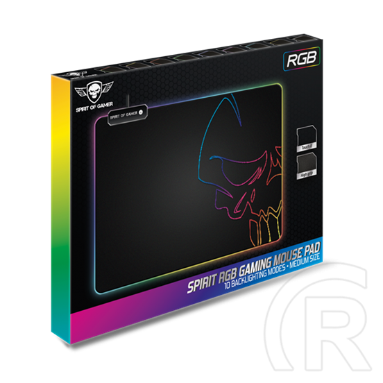 Spirit of Gamer RGB Medium egérpad (fekete)