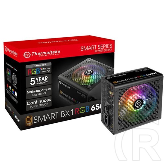 Thermaltake Smart BX1 RGB tápegység (650 W, 80+ Bronze, ATX)