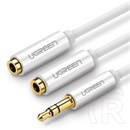 Ugreen audió adapter kábel (elosztó, 2 3.5mm jack aljzat - 3.5mm jack, 25cm) fekete