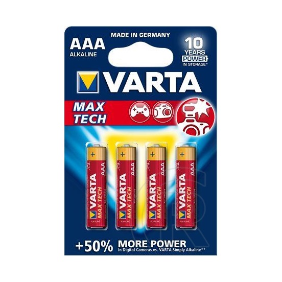 Varta Longlife Max Power AAA mikro elem (4db)