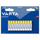 Varta energy tartós elem (aaa, r3, 1.5v, alkáli) 10db/csomag