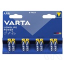 Varta longlife power tartós elem (aaa, lr03, 1.5v, alkáli) 8db/csomag