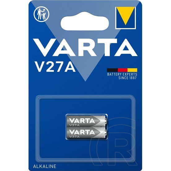 Varta tartós elem (v27a, 12v, alkáli) 2db/csomag