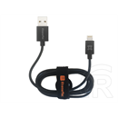 XtremeMac InCharge Home LT LED fali töltő (2 x USB, fekete) + Lightning kábel