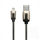 XtremeMac prémium adat- és töltőkábel (USB-A / Lightning, 1 m, fekete/arany)